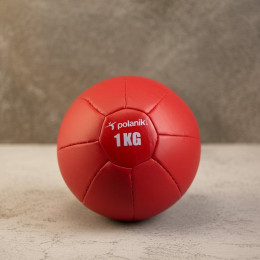 Медицинбол 1 кг, искусственная кожа